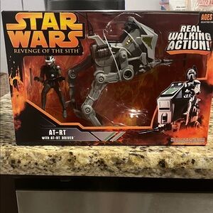 Star Wars AT-RT Walker Playset with Gray and Black Driver